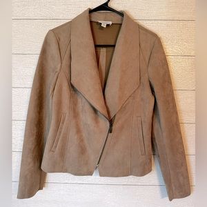 NWOT Mauve suede jacket